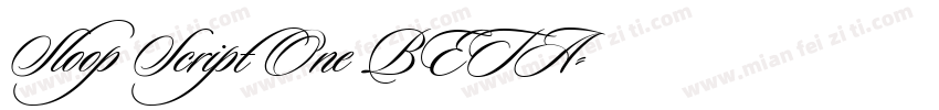Sloop Script One BETA字体转换